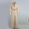 Women's Plus Size Wide Leg Elegant Pant Set by FitiqueFit