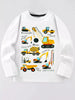 Children's Construction Vehicle Long Sleeve T-Shirt by Simply Love