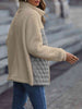 Unique Autumn Leopard Color Block Zip-Up Jacket Trendy Lightweight Jacket with Pockets Charming Winter Jacket by Stevvex
