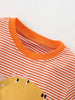 Children's Dinosaur Applique Striped T-Shirt by Simply Love