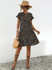 Floral Round Neck Short Sleeve Dress Elegant & Effortless Everyday Style Women Dress by Stevvex
