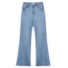 Women's High Waist Artistic American Slightly Flared Jeans