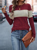 Color Block Round Neck T-Shirt by Simply Love
