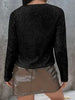 Elegant Women Full-Size Sequin Open Front Cropped Jacket With Glamorous Sparkle Luxury Women Party Jacket by Stevvex