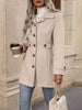 Women’s Elegant Woolen Coat – Medium-Length Lapel Slim Fit Winter Coat by FitiqueFit