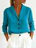 Women's Cotton-Linen Peter Pan Collar Button-Up Shirt – 6 Colors S–3XL by FitiqueFit