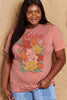 Simply Love Full Size GRATEFUL Flower Graphic Cotton T-Shirt by Simply Love
