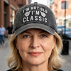 "I'm Not Old, I'm Classic" Embroidered Vintage Washed Baseball Cap – Funny Adjustable Hat by FitiqueFit