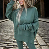 Women’s Solid Color 2-Piece Tracksuit — Crewneck Sweatshirt by FitiqueFit