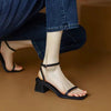 Open Toe Block Heel Buckle Sandals – Versatile Dress Sandal by FitiqueFit