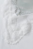 White Delicate Lace Trim Flared Tank Top