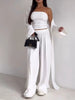 Tube Top & Cardigan & Pants Three Piece Set by Wild and Free Boutique