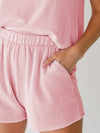 Round Neck Sleeveless Top and Shorts Set