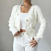 Women's Bow Cropped Cardigan by FitiqueFit
