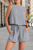 Women's Sleeveless Top & Wide-Leg Shorts Set – Retro Street Style by FitiqueFit