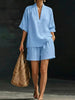 Women's Loose Batwing Sleeve Two-Piece Set – Casual Summer Beach Outfit by FitiqueFit