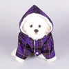 Dog Hooded Sweater Plaid Pet Clothes by My Store