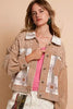 Women Retro Corduroy Jacquard Patchwork Button Up Jacket – Unique & Stylish Outerwear by Stevvex