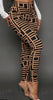 Women’s Geometric Print Knitted Leggings – Casual Stretch Pants by FitiqueFit