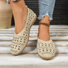 Women's Chunky Heel Wedge Pumps – Wide Size Full-Grain Leather by FitiqueFit