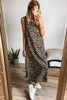 Luxury Leopard Print Sleeveless Maxi Dress Modern & Trendy Statement Piece Charming Dress by Stevvex
