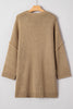 Green Oversize Drop Shoulder Slouchy Sweater Dress by Wild and Free Boutique