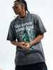 Men's Vintage Graphic Round Neck Oversized T-Shirt by Simply Love
