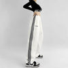 Embroidered Patchwork Wide-Leg Athletic Sweatpants | 4 Colors by FitiqueFit