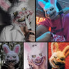 Halloween Mask Vibrato The Same Style Masquerade Bloody Bunny Mask by My Store
