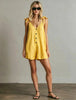 Women's V-Neck Sleeveless Jumpsuit – Cardigan Strap Cropped Straight-Leg by FitiqueFit