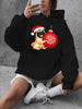 Women’s Oversized Christmas Pug Hoodie by FitiqueFit