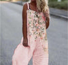 Women's Butterfly Print Overalls – Sleeveless Loose Fit Suspender Pants by FitiqueFit