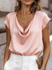 Women's Short-Sleeve Turtleneck Top – Loose Fit Casual Pullover by FitiqueFit