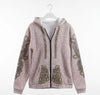 Women’s Printed Hooded Zip-Up Cardigan Sweater by FitiqueFit