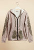 Women’s Printed Hooded Zip-Up Cardigan Sweater by FitiqueFit