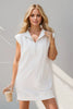 Elegant White Full Size Mini Dress Classic & Timeless Fashion Dress by Stevvex