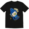 Guatemala Flag Praying Hands Graphic Tee – Cotton Streetwear by Dog Mom Hat