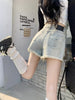 Retro Denim Shorts For Women New Casual High-Street Style All-Match Jeans by My Store