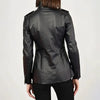 Vintage Style PU Jacket — Mid-Length Open Cardigan Leather Coat with Pockets by FitiqueFit