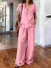 Women’s Casual Solid Color Two Piece Set by FitiqueFit