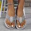 Toe Post Heathered Sandals