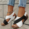 Women's Platform Roman Sandals | Open Toe Velcro Beach Sandals by FitiqueFit
