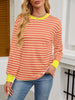 Striped Long Sleeve Casual T-Shirt by Simply Love