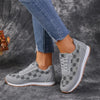 Floral Print Lace-Up Sneakers – Comfortable Canvas Shoes by FitiqueFit