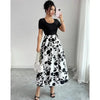 Floral Scoop-Neck Maxi Dress by FitiqueFit