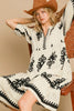 Vintage Cream Printed Midi Dress Timeless & Elegant Dress For Women Classic Design Dress by Stevvex