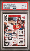 Graded 2017 Panini Score Patrick Mahomes II #6 Big Man on Campus Rookie RC Football Card PSA 10 Gem Mint