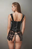 Leather and Lace Up Lingerie Corset Dress by 3wishes.com