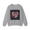 Love's Beautiful Chaos Sweatshirt | soft grunge heart, distressed collage by Tristan’s Treehouse