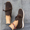 Women’s Lace‑Up Mesh Walking Flats by FitiqueFit